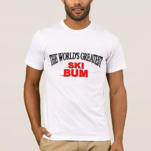 T-shirts Vagabundo do esqui do mundo o grande