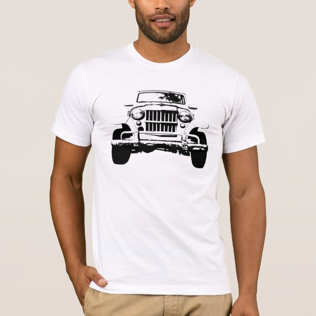 T-shirts vagão branco dos willys (Frente)
