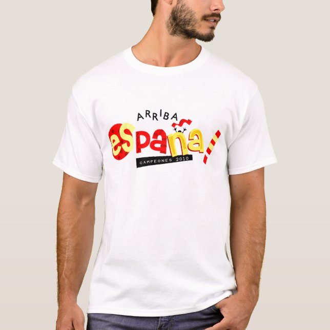 T-shirts Vai a espanha! artigos (Frente)