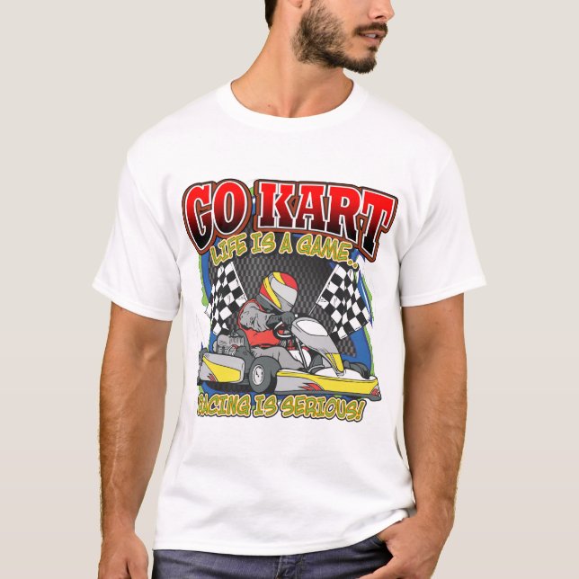 T-shirts Vai a vida de Kart (Frente)