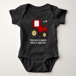 T-shirts Vai conduzir um traje de bebê do país