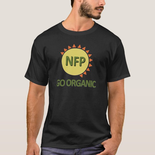 T-shirts Vai orgânica, a prática NFP (Frente)