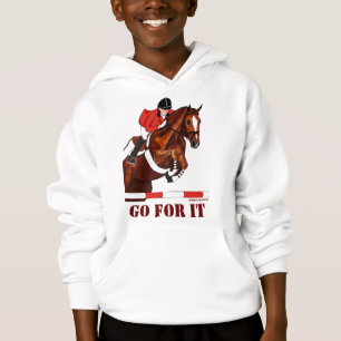 T-shirts Vai para ele o Hoodie das meninas da ligação em