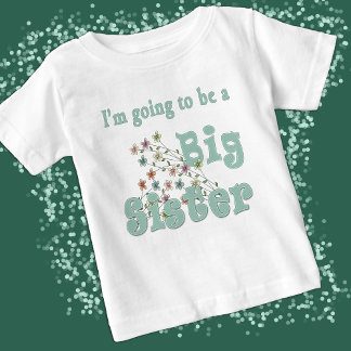 T-shirts Vai Ser Flor De Pastel Irmã Grande