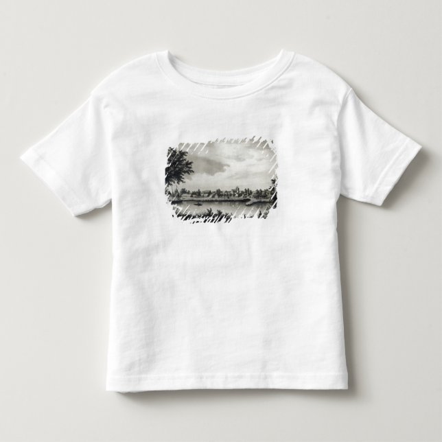 T-shirts Valdivia, 'da história de Chile'engraved (Frente)