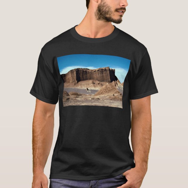 T-shirts Vale da lua, deserto de Atacama, deserto do Chile (Frente)