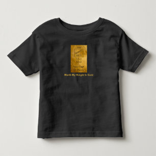 T-shirts Vale Meu Peso Em Dourado