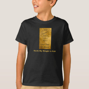 T-shirts Vale Meu Peso Em Dourado
