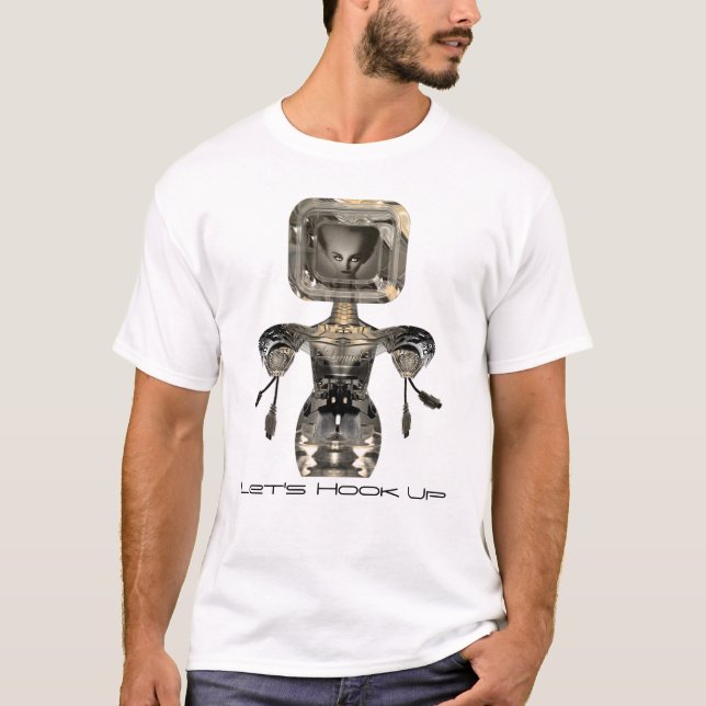 T-shirts Vamos Hook Up em breve personalizável (Frente)