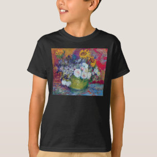 T-shirts Van Gogh - Natureza-Morta com Rosas e Girassóis