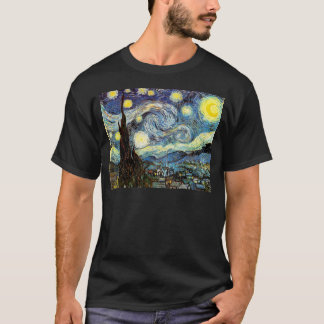 T-shirts Van Gogh Starry Night Fine Art