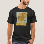 T-shirts Van Gogh Sunflower<br><div class="desc">Vincent Van Gogh - Vase com 12 Girassóis.</div>