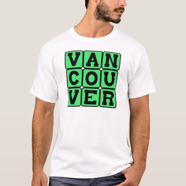 T-shirts Vancouver, Cidade na Colúmbia Britânica, Canadá (Frente)