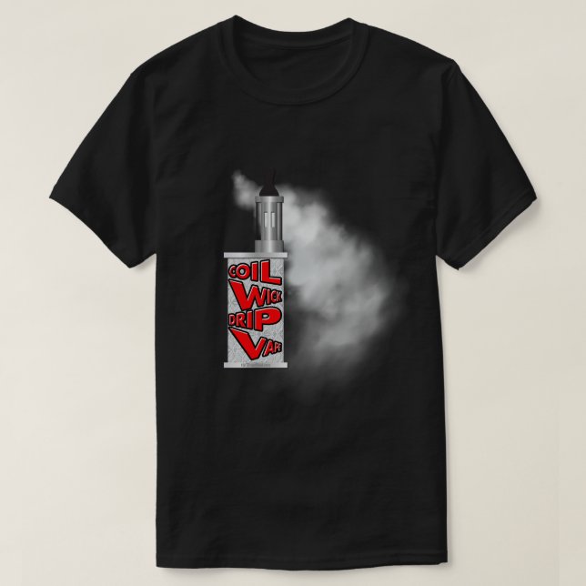 T-shirts Vaping | Modo Off-Set Box por VapeGoat (Frente do Design)