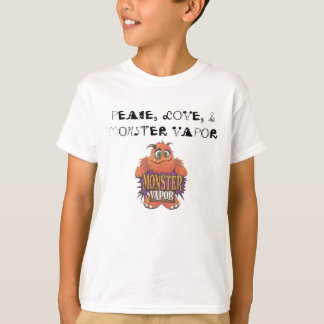 T-shirts vapor do monstro, PAZ, AMOR, & VAPOR do MONSTRO