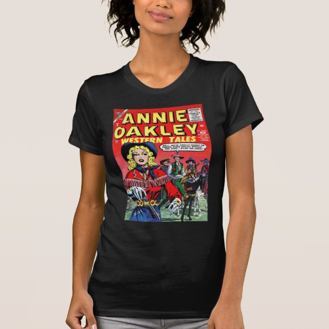 T-shirts Vaqueira Annie Oakley (Frente)