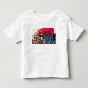 T-shirts Vaqueiro a Cavalo usando Chapas de Couro