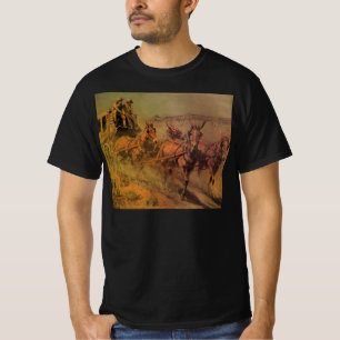 T-shirts Vaqueiros Antigos, A Diligência por John Borein