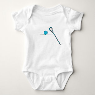 T-shirts Vara RELAXADO e bola do Lacrosse