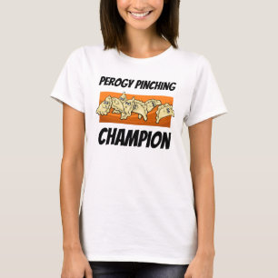 T-shirts Varenyky Perogy que comprime o campeão MAIS a