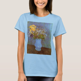 T-shirts Vaso com Lilases e Margaridas por Vincent van Gogh