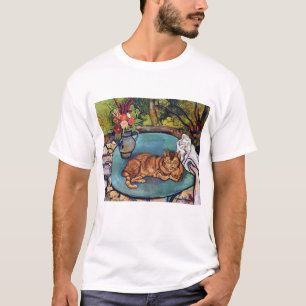 T-shirts Vaso de gato e flores, Suzanne Valadon