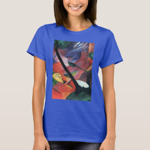 T-shirts Veado na Floresta II por Franz Marc; Reh im Walde