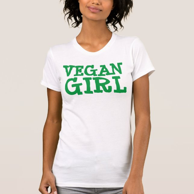 t-shirts VEGAN GIRL (Frente)
