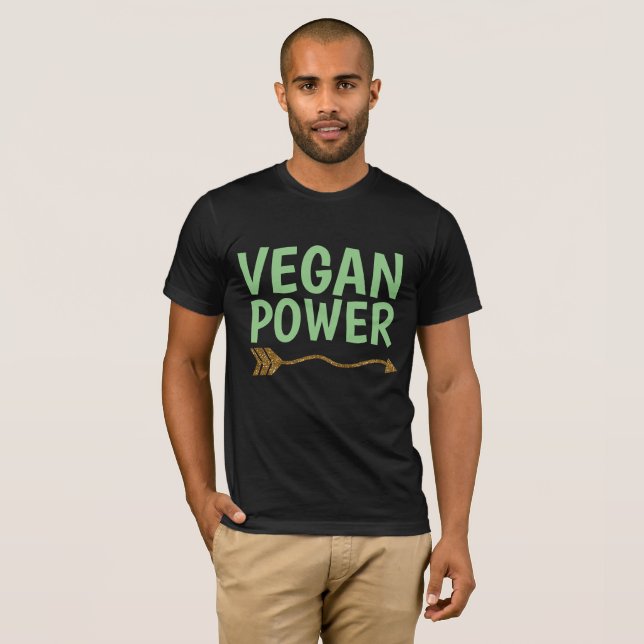 T-shirts VEGAN Power (Frente Completa)