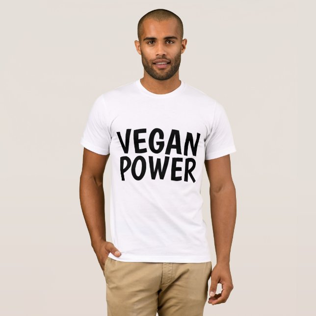 T-Shirts VEGAN POWER (Frente Completa)