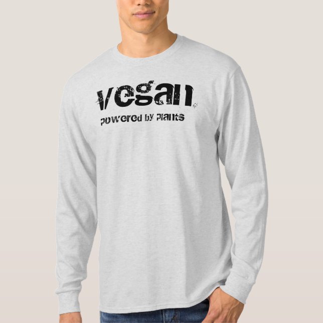 T-shirts Vegan psto por plantas (Frente)