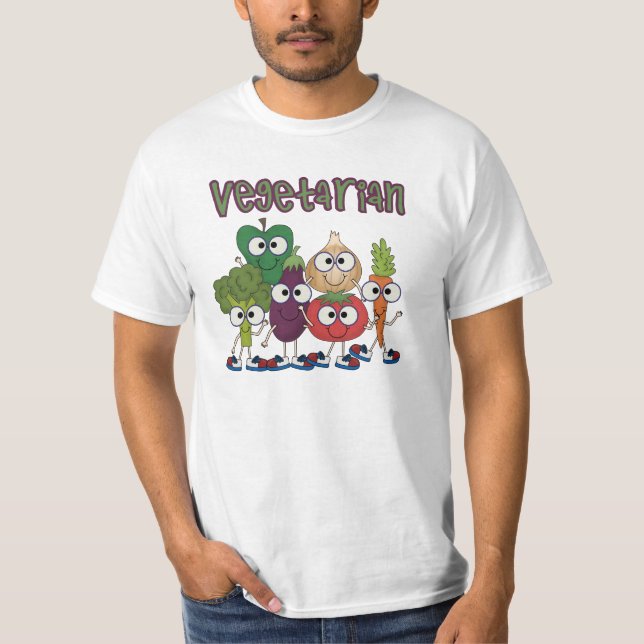 T-shirts Vegetariano (Frente)