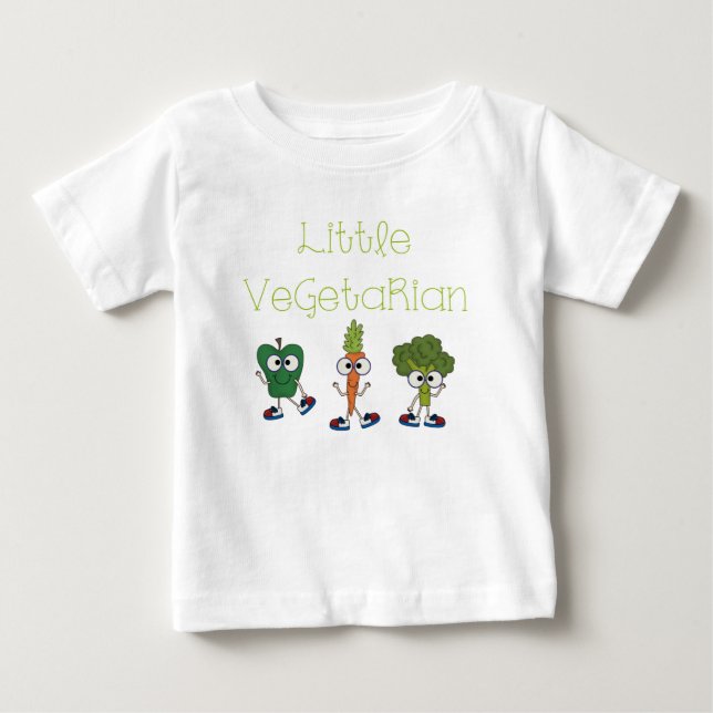 T-shirts Vegetariano pequeno (Frente)