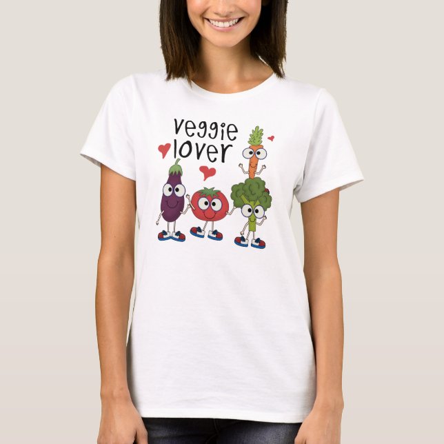 T-shirts Veggie Lover (Frente)