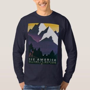 T-shirts Veja a boa vinda do ~ de América a Montana