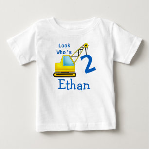 T-shirts Veja quem é 1 2 3 Segundo Carro de Construção de A
