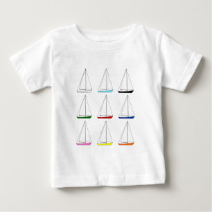 T-shirts Veleiros coloridos brilhantes