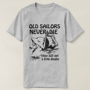 T-shirts Velhinhos Velhos Nunca Morrem Sentem Cinzas Básic