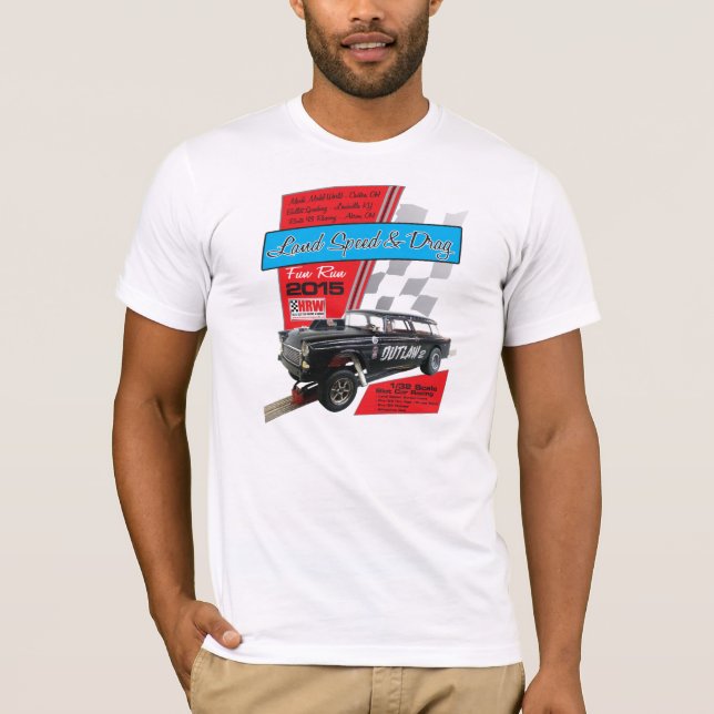 T-shirts Velocidade & arrasto da terra de HRW 2015 (Frente)