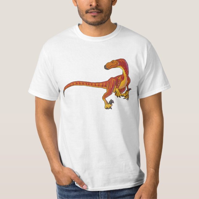 T-shirts Velociraptor, a velocidade alta Predator.Version 2 (Frente)
