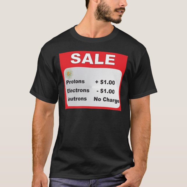 T-shirts venda dos nêutrons dos elétrons dos protão (Frente)