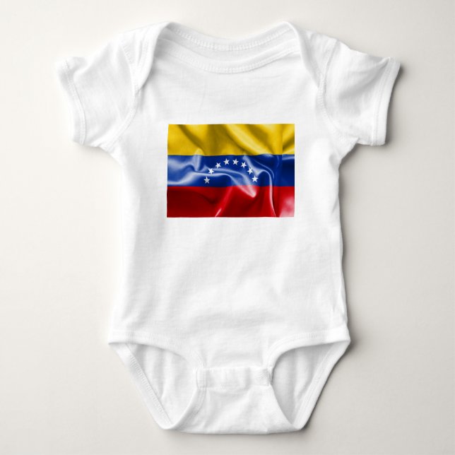 T-shirts Venezuela Flag Baby Jersey Bodysuit (Frente)