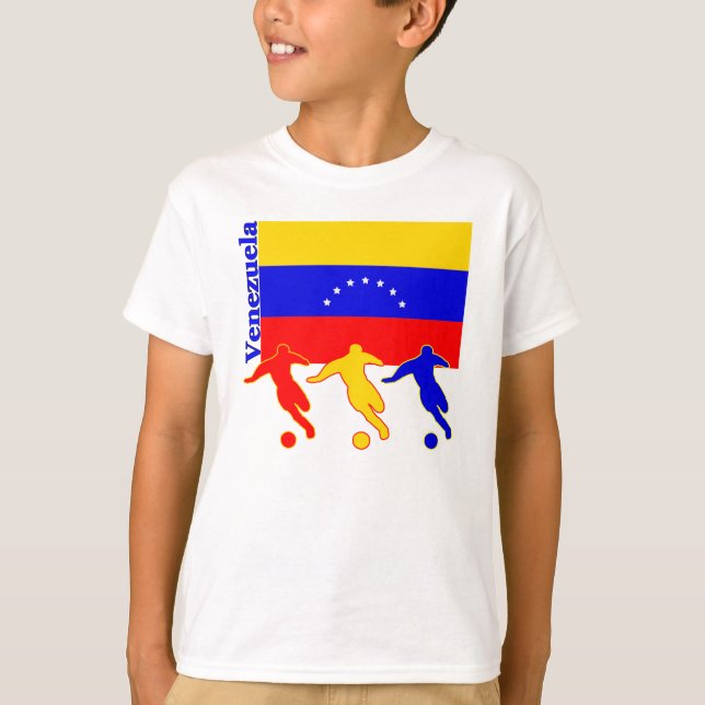 T-shirts Venezuela - Jogadores de futebol (Frente)