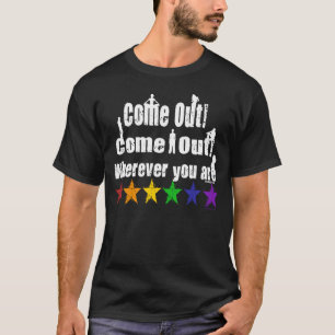T-shirts Venha Stars para fora a obscuridade