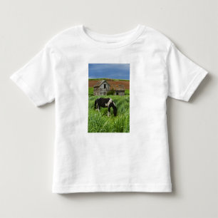 T-shirts Ver cavalos num campo na Palha 2