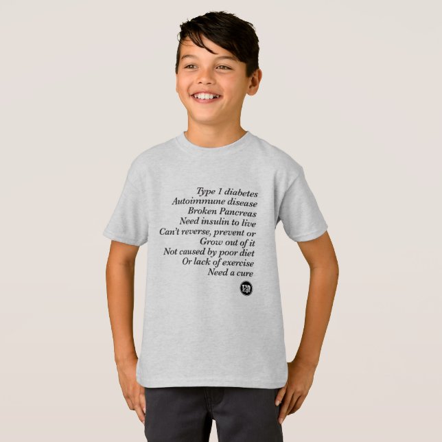 T-shirts Verdade de T1d (miúdo) (Frente Completa)