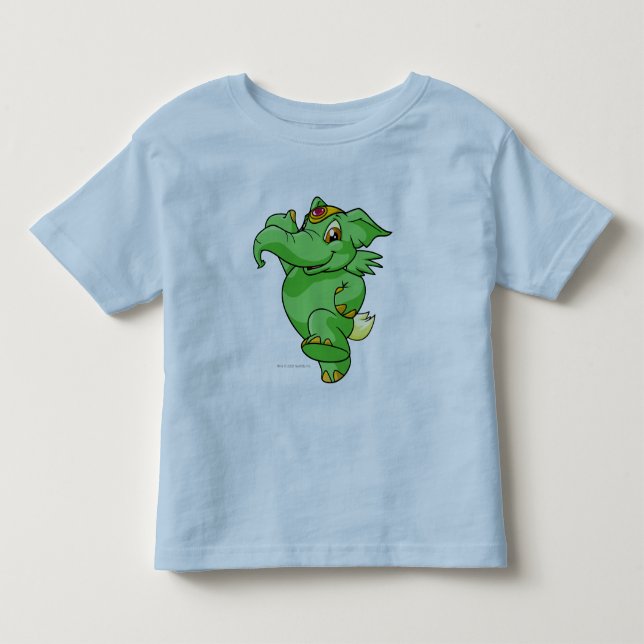 T-shirts Verde de Elephante (Frente)