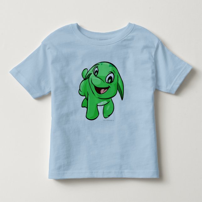 T-shirts Verde de Poogle (Frente)