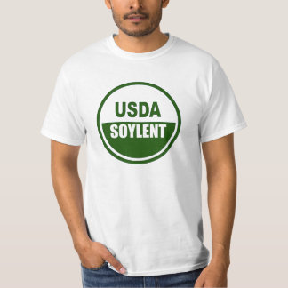 T-SHIRTS VERDE DO USDA SOYLENT