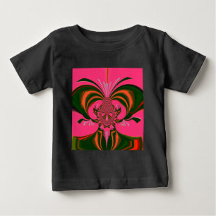 T-shirts Verde-Ouro Vermelho Rosa-Quente